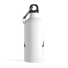 Stainless Steel White/Gold Stand Up Water Bottle