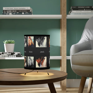 The Jamals Tripod Lamp with High-Res Printed Shade, US\CA plug