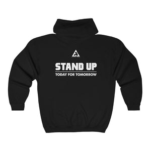 Stand Up Unisex Heavy Blend™ Full Zip Hooded Sweatshirt by Elijah Jamal
