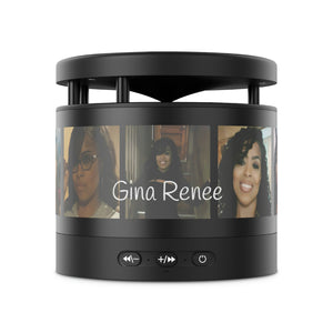 Gina Renee Metal Bluetooth Speaker and Wireless Charging Pad