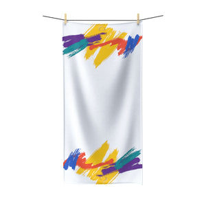 Multi-color/white Polycotton IdoMe2 Towel