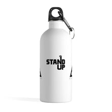 Stainless Steel White/Gold Stand Up Water Bottle