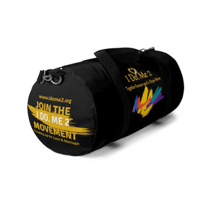 I Do Me 2 Black/Gold colorful splash Duffle Bag