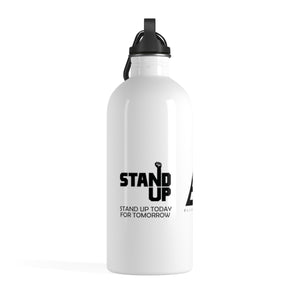 Stand Up Stainless Steel Water Bottle by Elijah Jamal
